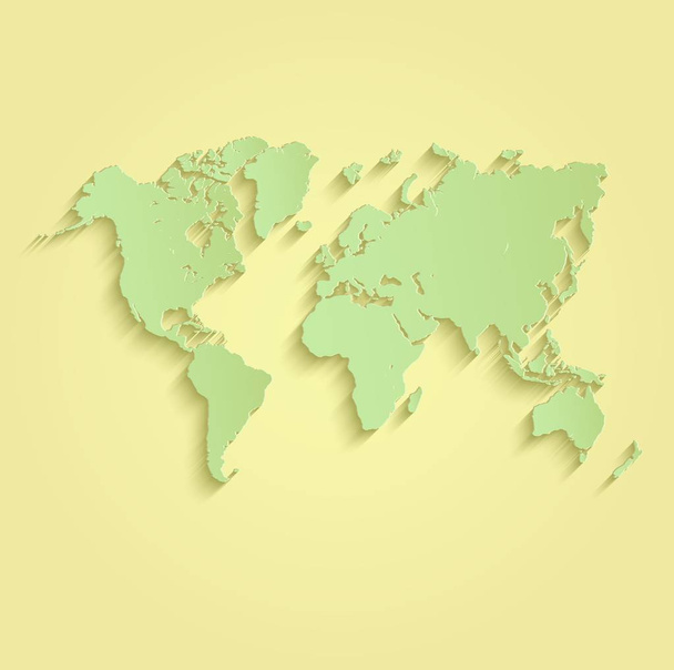 Maailman kartta keltainen vihreä rasteri tyhjä
 - Valokuva, kuva