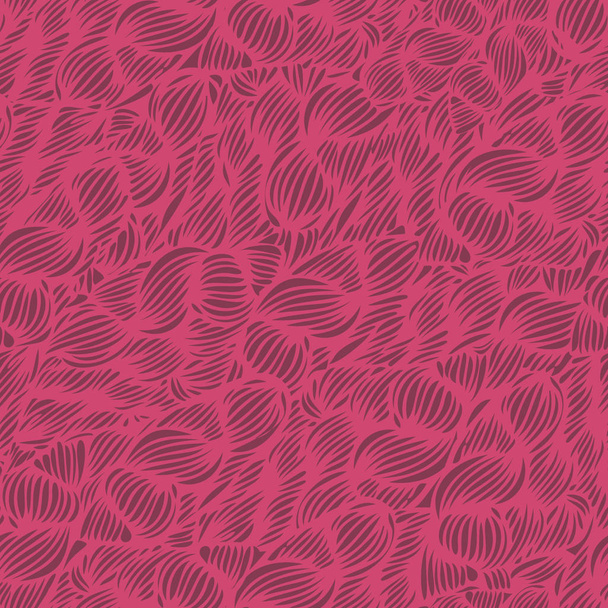 Vektor nahtlose Welle Doodle handgezeichneten Muster in rosaroten. c - Vektor, Bild