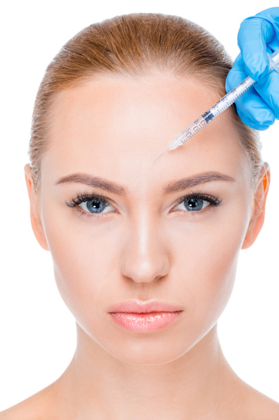 weibliche Botox-Injektion - Foto, Bild