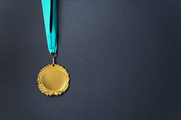 gold medal with ribbon - Photo, Image