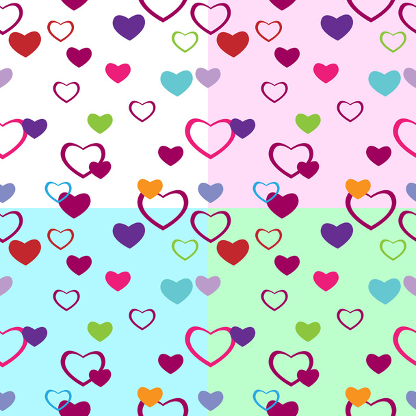 Hearts_pattern_4 - Vektor, kép