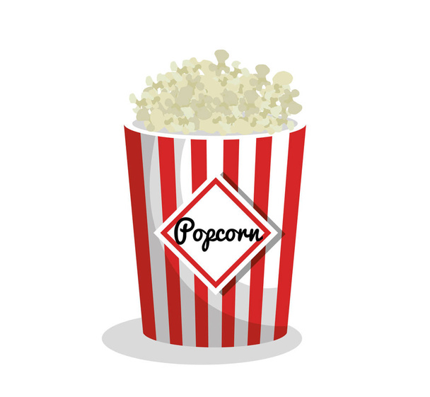 pop corn movie icon - Вектор, зображення