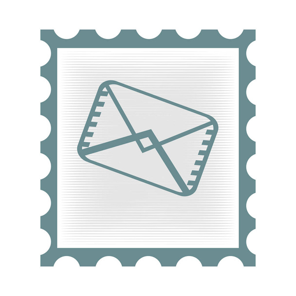 envelope letter isolated icon - Vector, Imagen