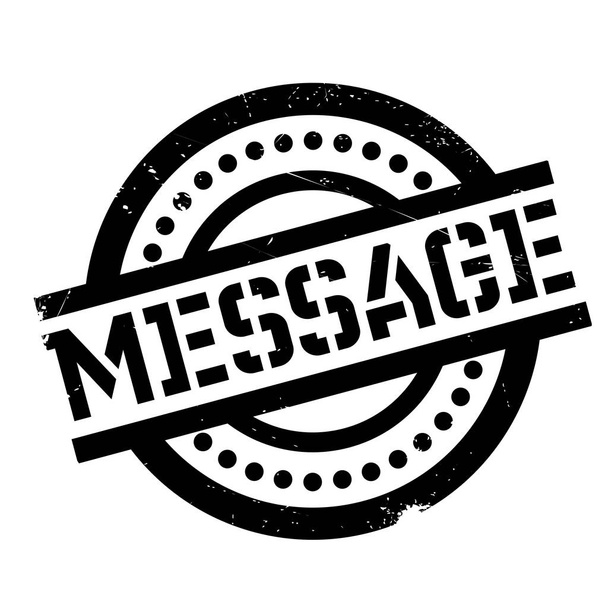 Message rubber stamp - Vettoriali, immagini