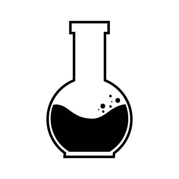 buis test glas geïsoleerde pictogram - Vector, afbeelding