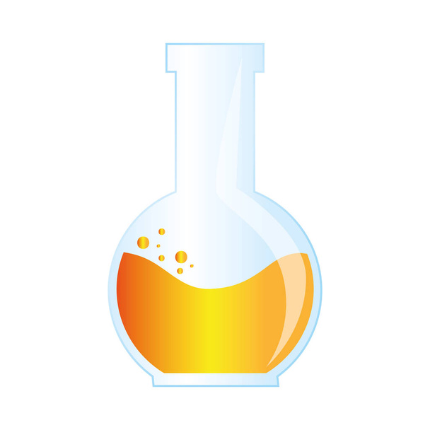 tube test glass isolated icon - Vecteur, image
