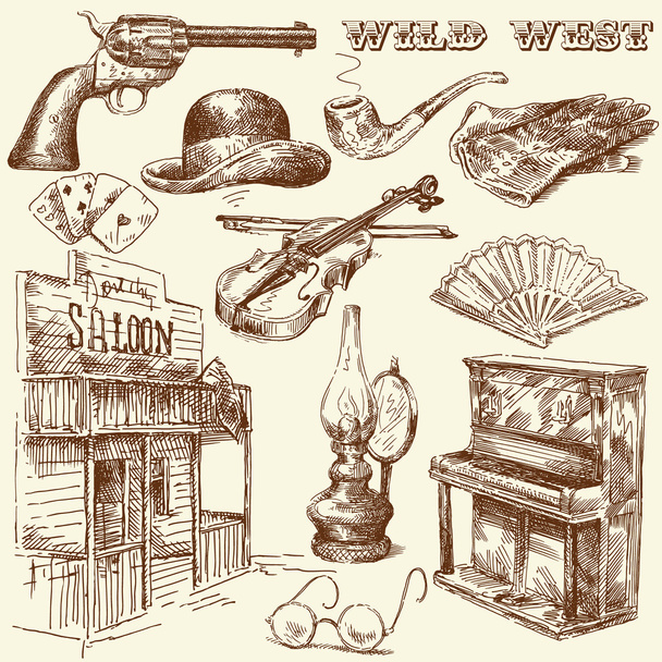 Wild west - Vector, Image
