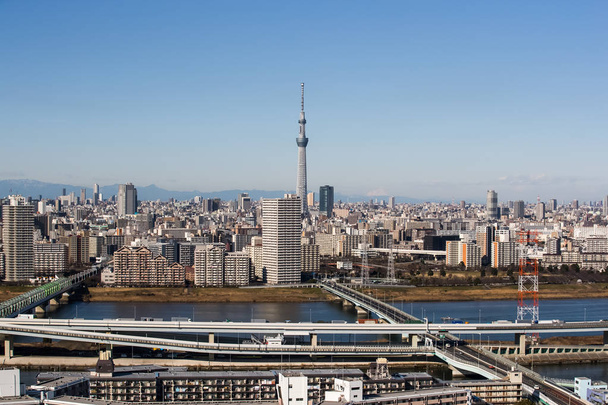 Uitzicht op de stad Tokyo  - Foto, afbeelding