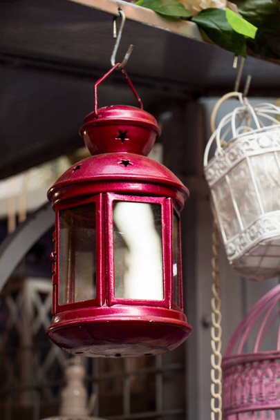 Régi retro stílusú lámpa készült fém - Fotó, kép
