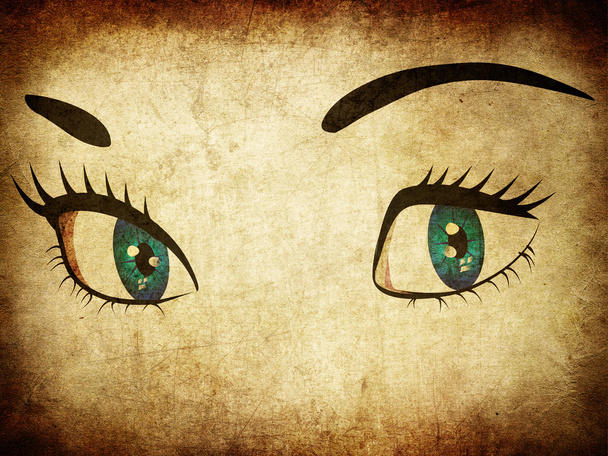 Nő szem grunge - Fotó, kép