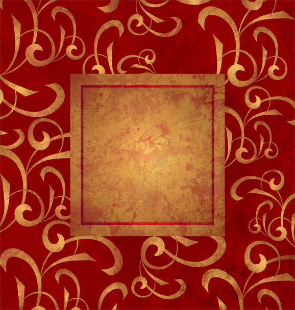 rosso e oro grunge sfondo di carta
 - Foto, immagini