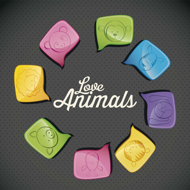 animal icons - Vector, Image