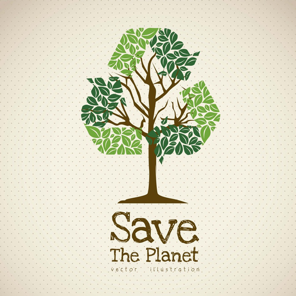 den Planeten retten - Vektor, Bild