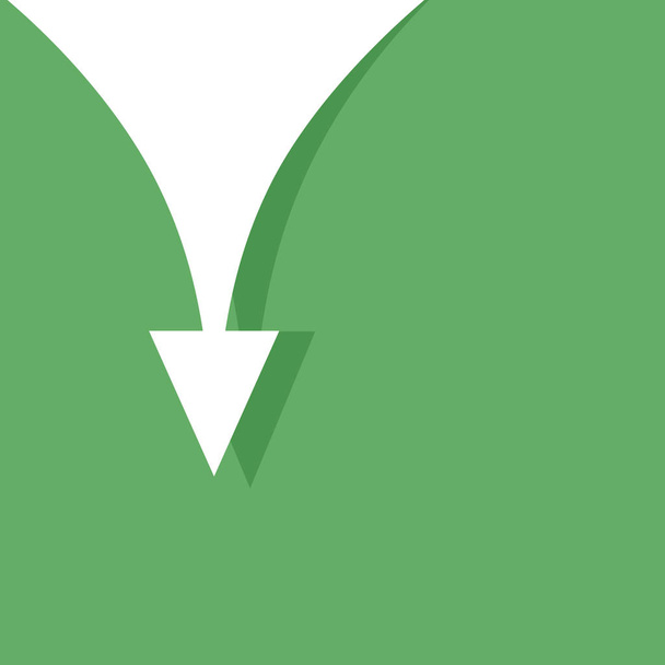 Banner met pijl-omlaag vector - Vector, afbeelding