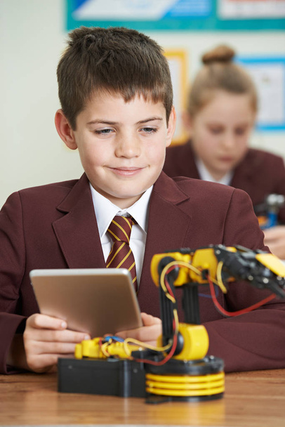 Pupils In Science Lesson Studying Robotics - Photo, Image