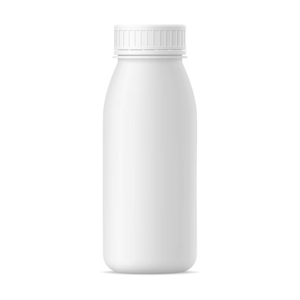 Vector realistic bottle of yogurt. - Vecteur, image