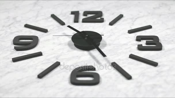 Uhr schneller Zeitraffer vorwärts 4k - Filmmaterial, Video