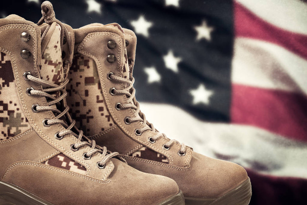 American military boots  - Foto, Bild