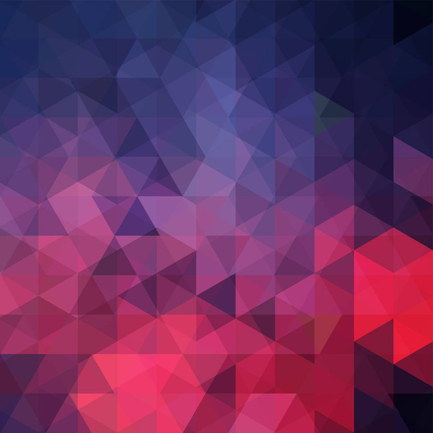 Abstrakti tausta koostuu vaaleanpunainen, violetti kolmioista. Geometrinen suunnittelu yritysten esityksiä tai web malli banneri lentolehtinen. Vektoriesimerkki
. - Vektori, kuva