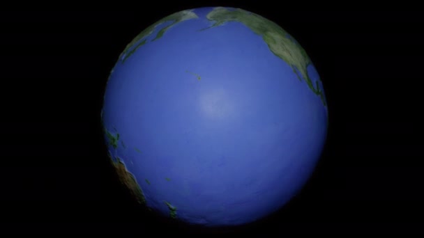 Keskitetty saumaton silmukka sarjakuvamainen tyyli maapallo
 - Materiaali, video