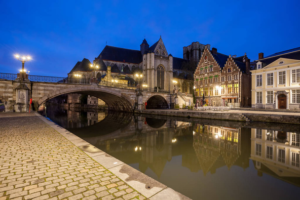 Graslei in Gent - Foto, afbeelding