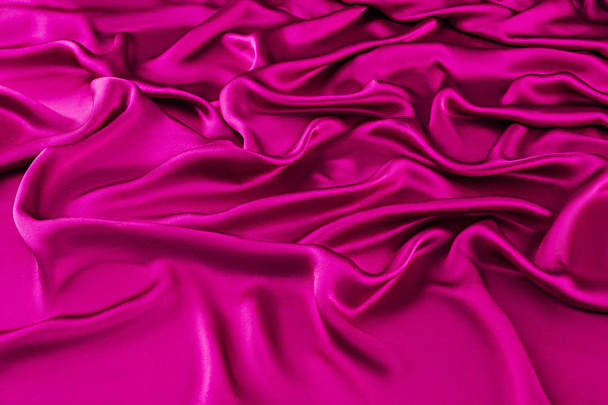 seda de lujo rosa, tela ondulada
 - Foto, Imagen