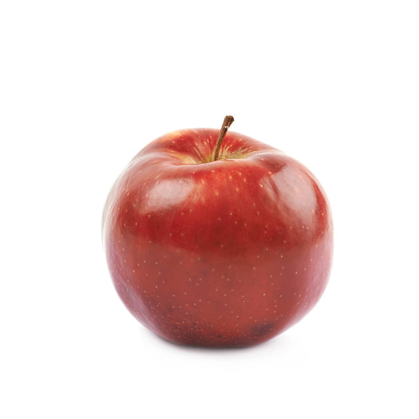 Enkele rode rijpe appel geïsoleerd - Foto, afbeelding