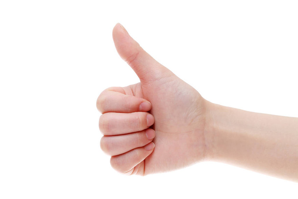 woman hand with thumb up - Photo, Image