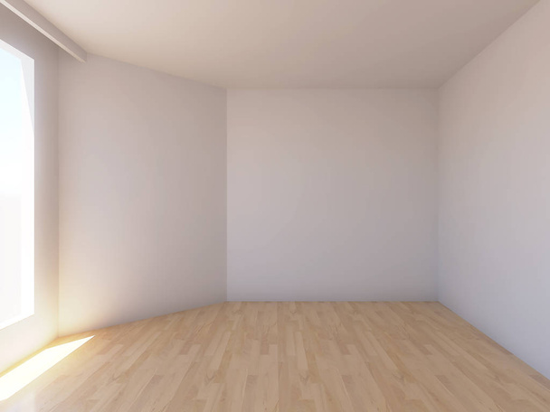 Home sisustus renderöinti tyhjä huone väriseinä ja koristeltu
 - Valokuva, kuva