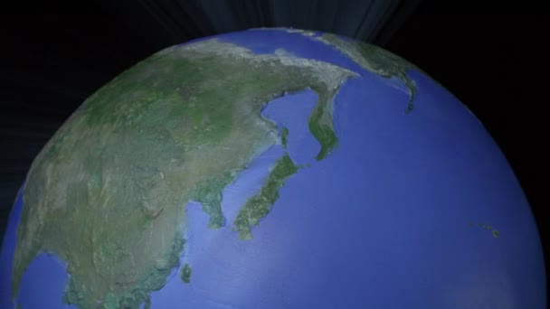 Középre igazított varrat nélküli hurok tetején könnyű ray stílus világ (kék fény változat) - Felvétel, videó
