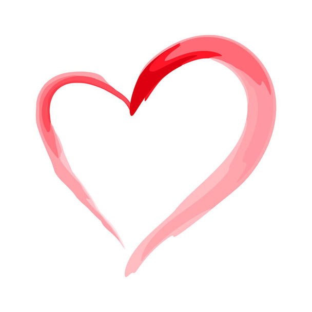 καρδιά σχήμα σχεδίασης για σύμβολα αγάπης. ημέρα του Αγίου Βαλεντίνου - Διάνυσμα, εικόνα