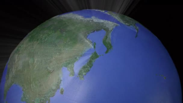 Középre igazított varrat nélküli hurok tetején könnyű ray stílus világ (fehér fény változat) - Felvétel, videó