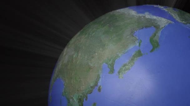 Off center varrat nélküli hurok tetején könnyű ray stílus világ (fehér fény változat) - Felvétel, videó