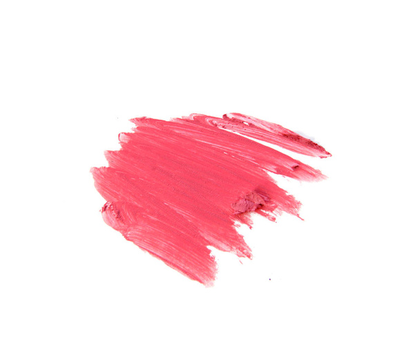 Farbe Lippenstift Strich auf Weiß für Hintergrund - Foto, Bild