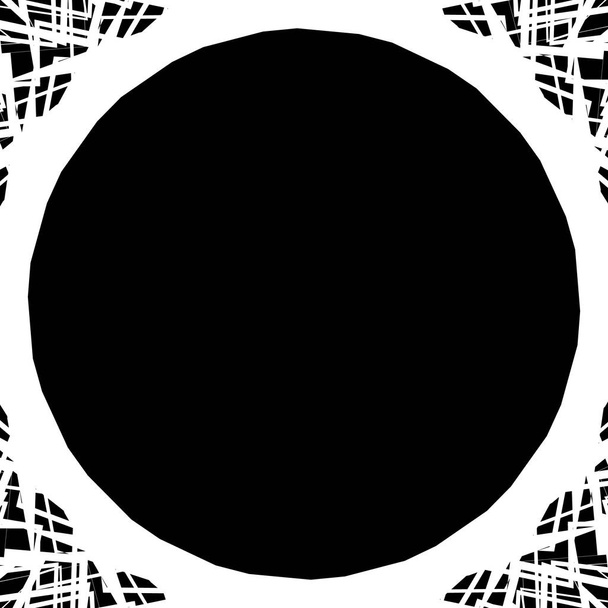 Ostrý monochromatický kruhový prvek - Vektor, obrázek