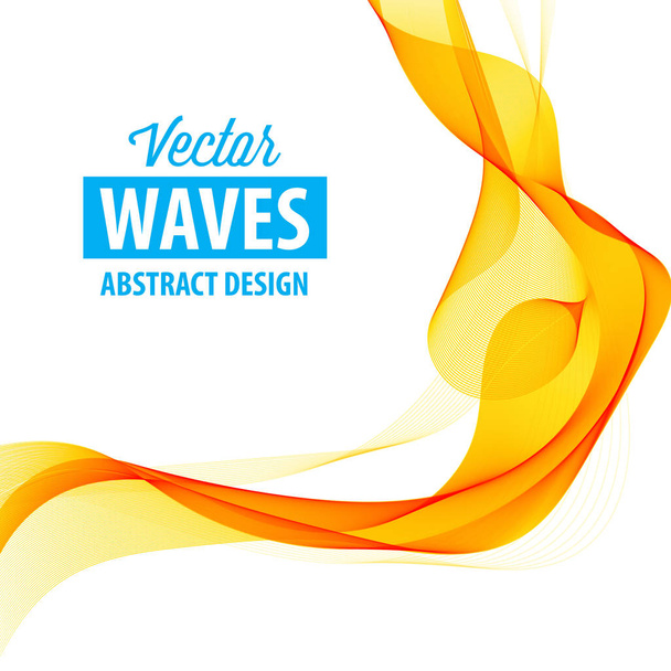 Abstract smooth color wave  - Wektor, obraz