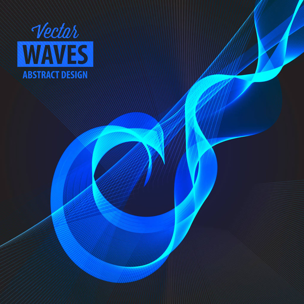 Abstract smooth color wave  - Διάνυσμα, εικόνα