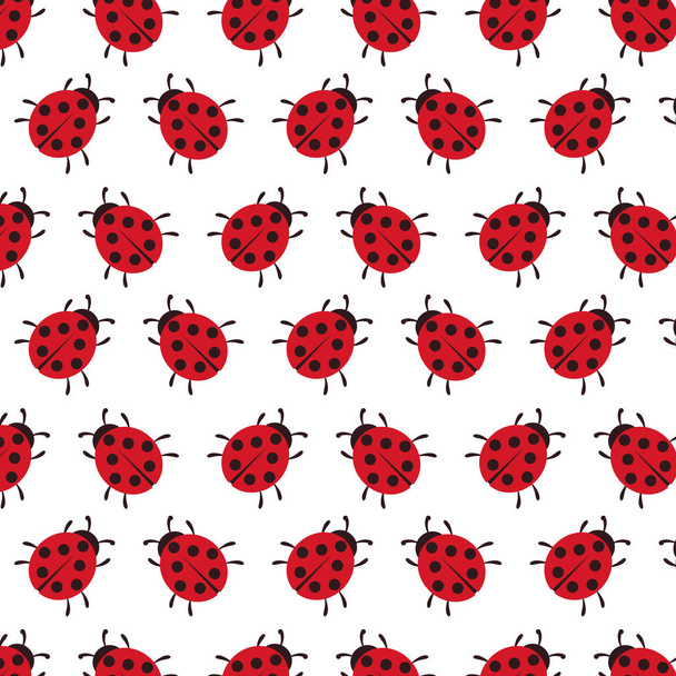 Vector background of Ladybug - Διάνυσμα, εικόνα