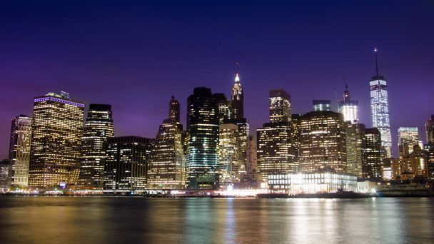 Διάσημο αστικό τοπίο του νησιού Μανχάταν στη Νέα Υόρκη - Φωτογραφία, εικόνα
