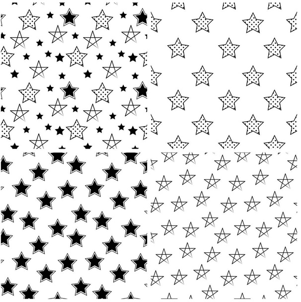 Набір зіркових безшовних фонів
 - Вектор, зображення