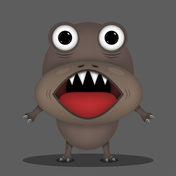 Angry horror monster - Vector, Image