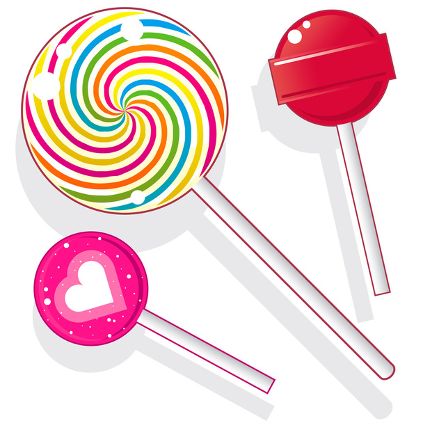 Lollipops y ventosas vector
 - Vector, Imagen