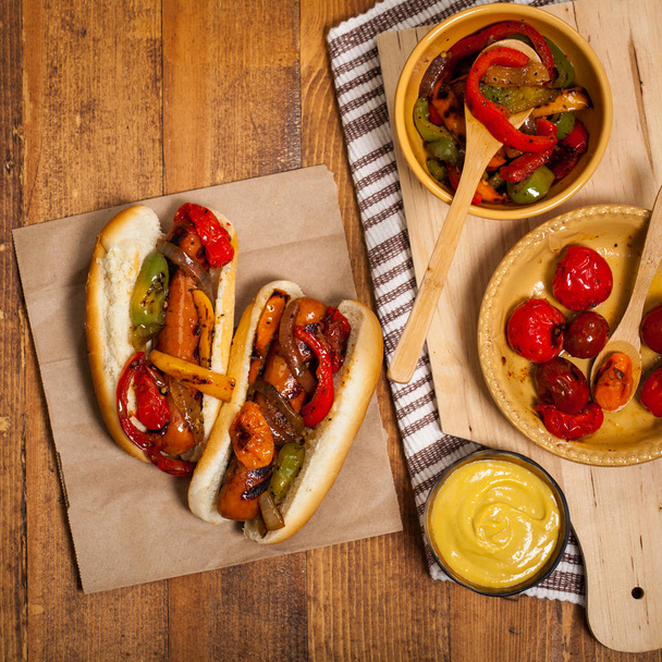 Hot dog vacsora - Fotó, kép