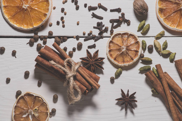 the set of spices for making mulled wine - 写真・画像