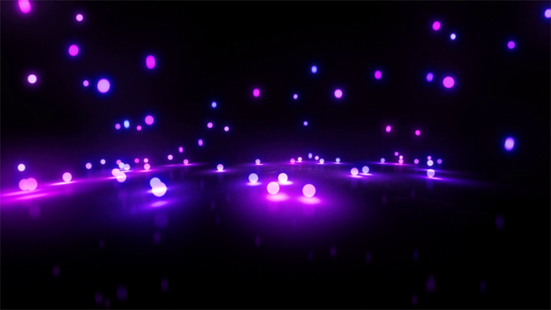 lila visszaugró fénygolyókkal széles - Felvétel, videó