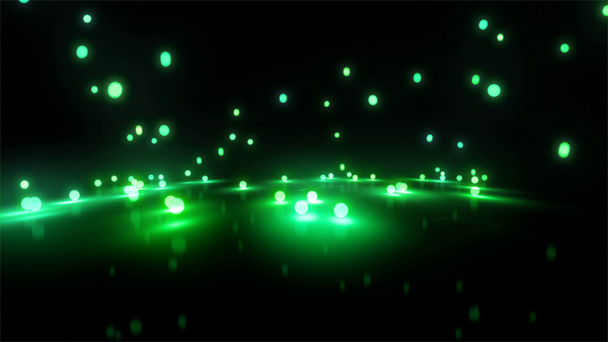 Zöld pattogó labdák könnyű háttér - Felvétel, videó