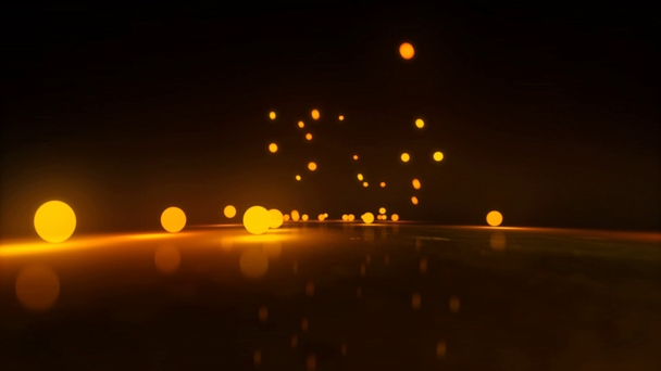 Orange Bouncing light balls background - Footage, Video