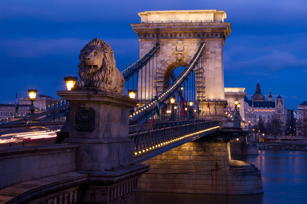 Belle luci sul Ponte delle Catene
 - Foto, immagini