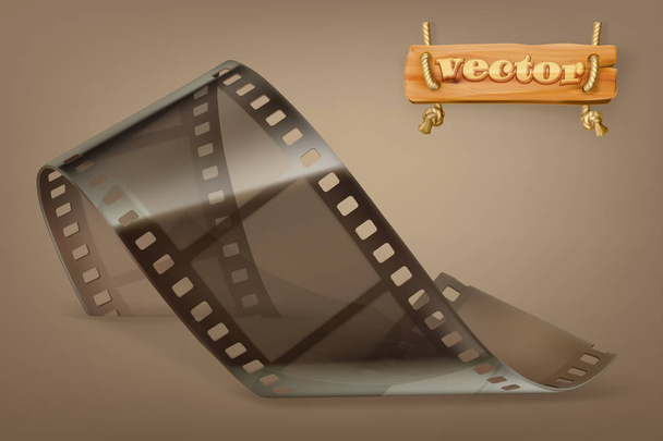 Film strip with transparency - Vetor, Imagem