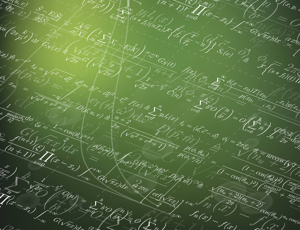 Fondo matemático con fórmulas - Vector, imagen